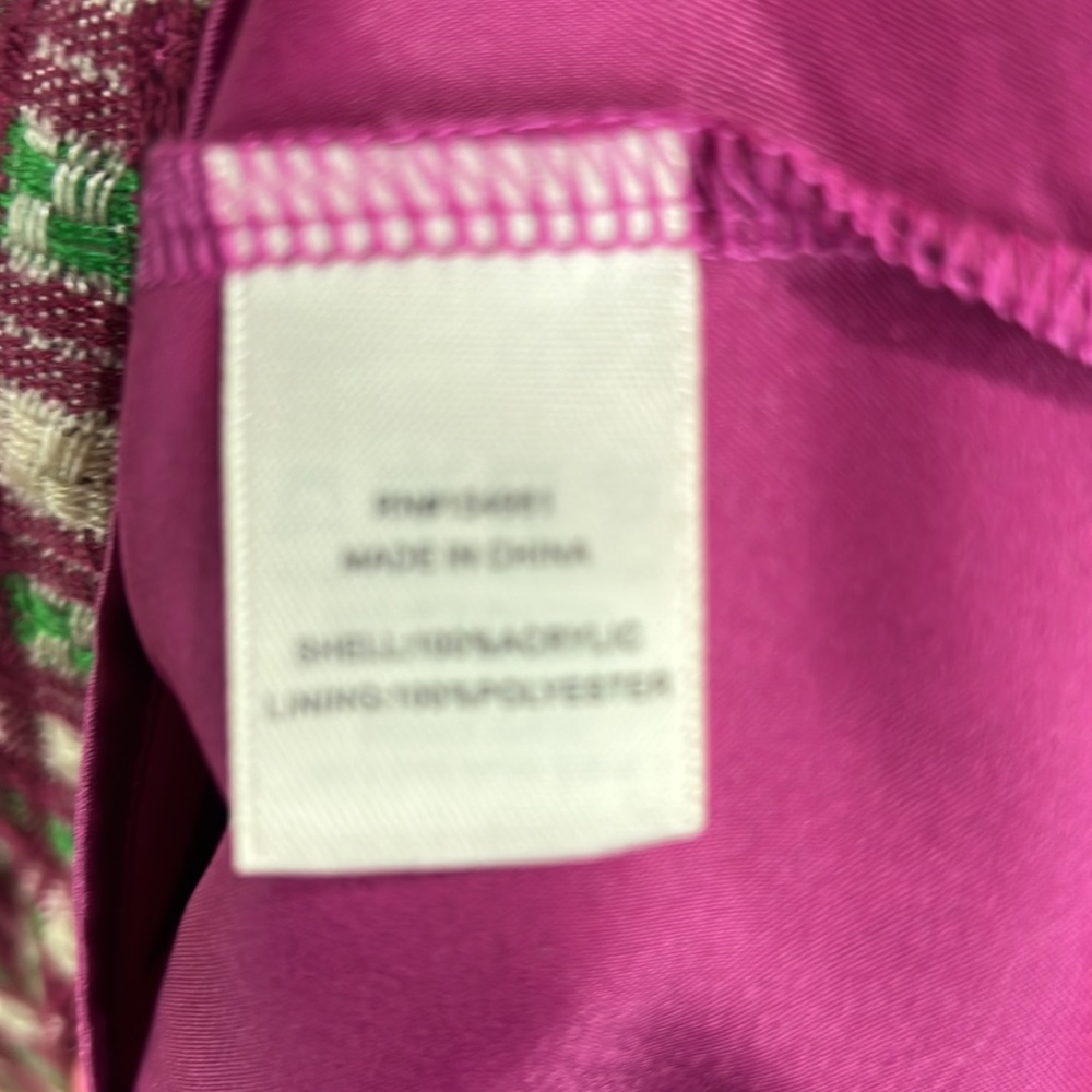 Anthropologie Saint Geraldine Purple Green Gingham Plaid Dress Size Large - Picture 12 of 15